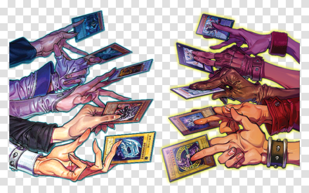 Yugioh Protagonists Ace Cards, Arcade Game Machine, Person, Human, Pac Man Transparent Png