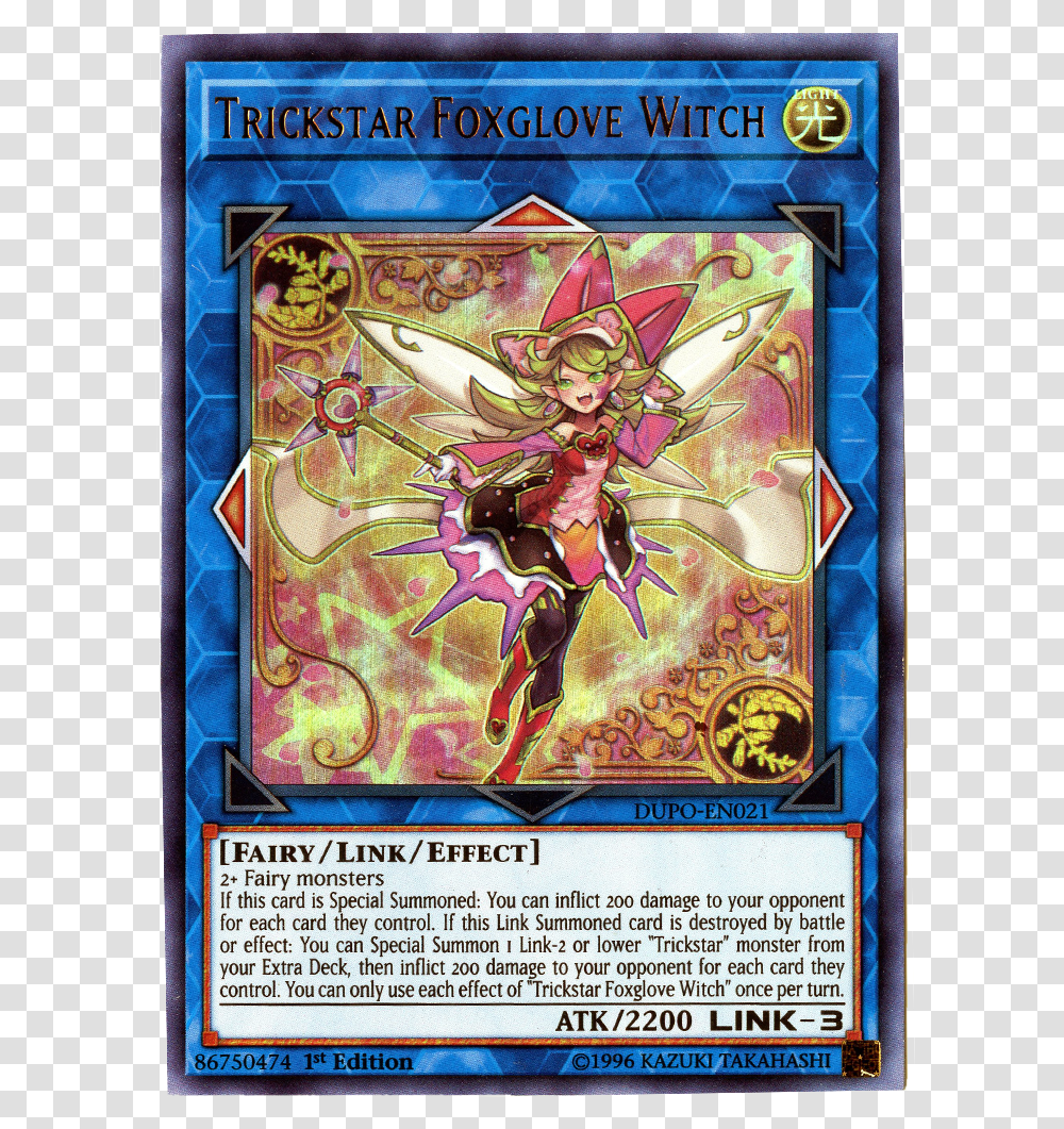 Yugioh Trickstar Foxglove Witch, Poster, Advertisement, Game, Legend Of Zelda Transparent Png