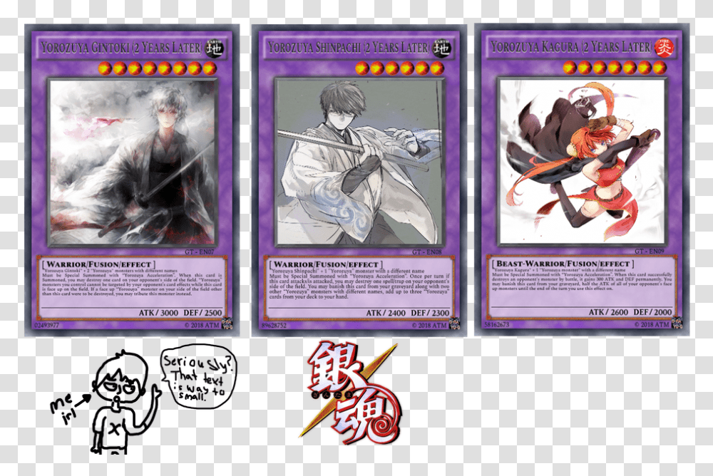 Yugioh Versus Template Gintama Yugioh Card, Poster, Person, Sweets, Bowl Transparent Png
