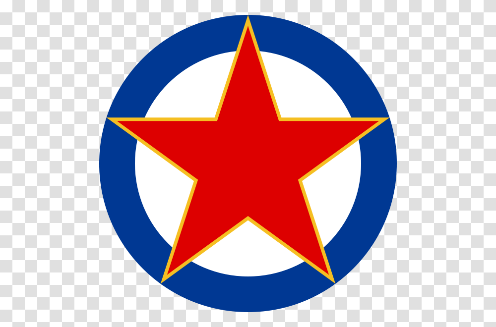 Yugoslav Air Force Roundel, Star Symbol Transparent Png