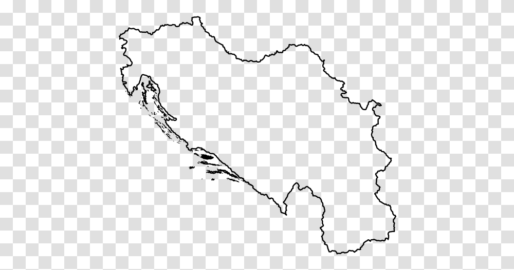 Yugoslavia Map Rubber StampClass Lazyload Lazyload Yugoslavia Map Black And White, Gray, World Of Warcraft Transparent Png