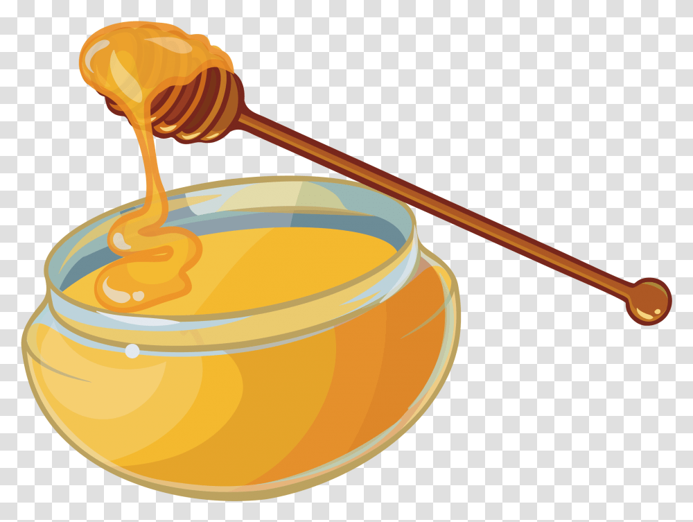 Yuja Tea Honey Jar Clip Art Honey Clipart, Food, Bowl, Paddle, Oars Transparent Png
