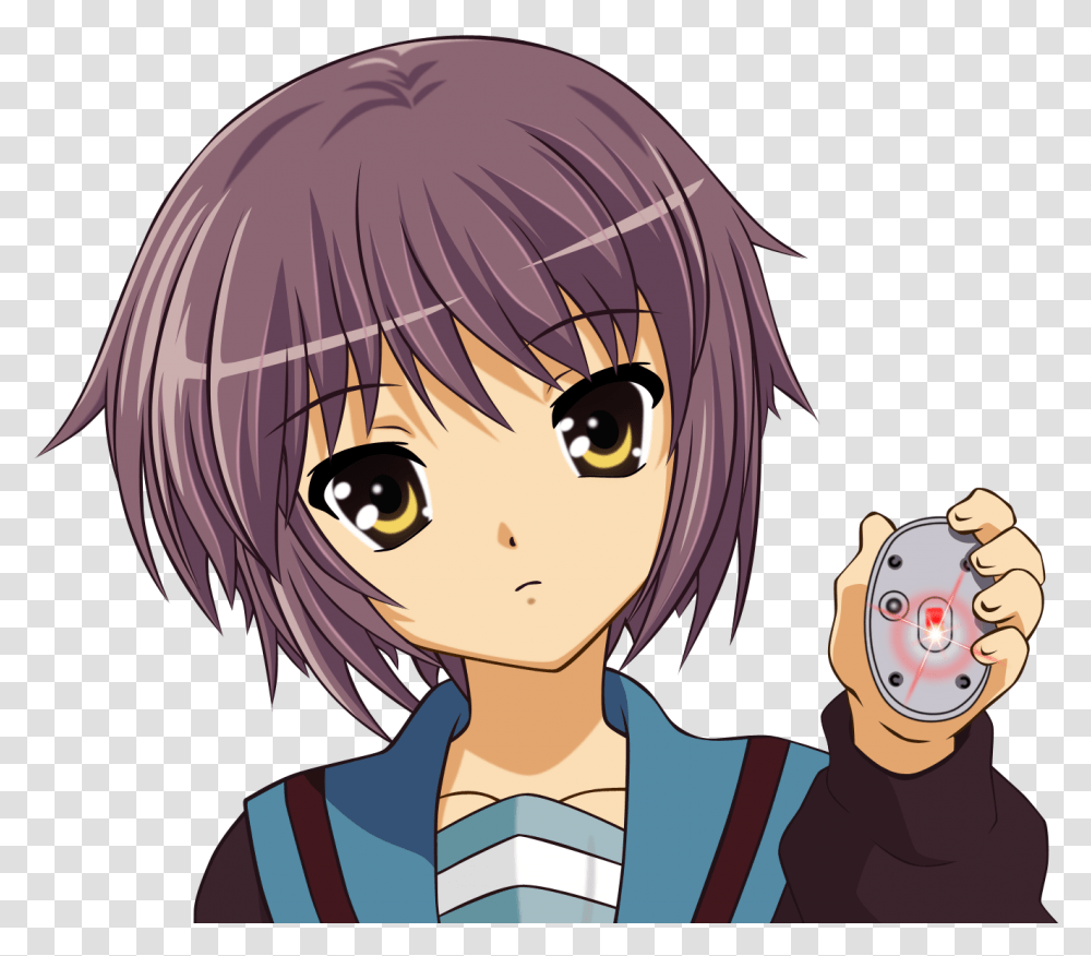 Yuki Nagato Mouse, Manga, Comics, Book, Person Transparent Png