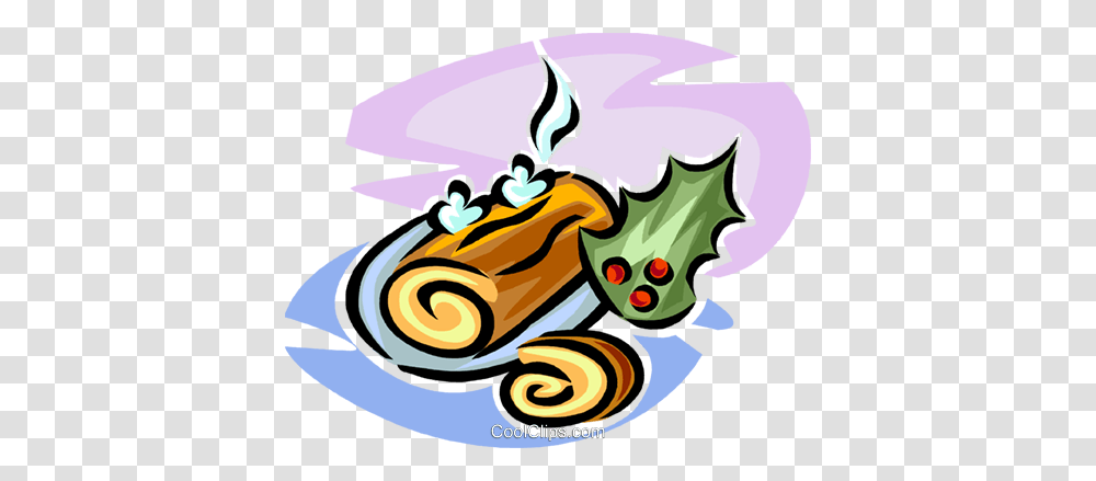 Yule Log Royalty Free Vector Clip Art Illustration, Sweets, Food, Confectionery, Plant Transparent Png