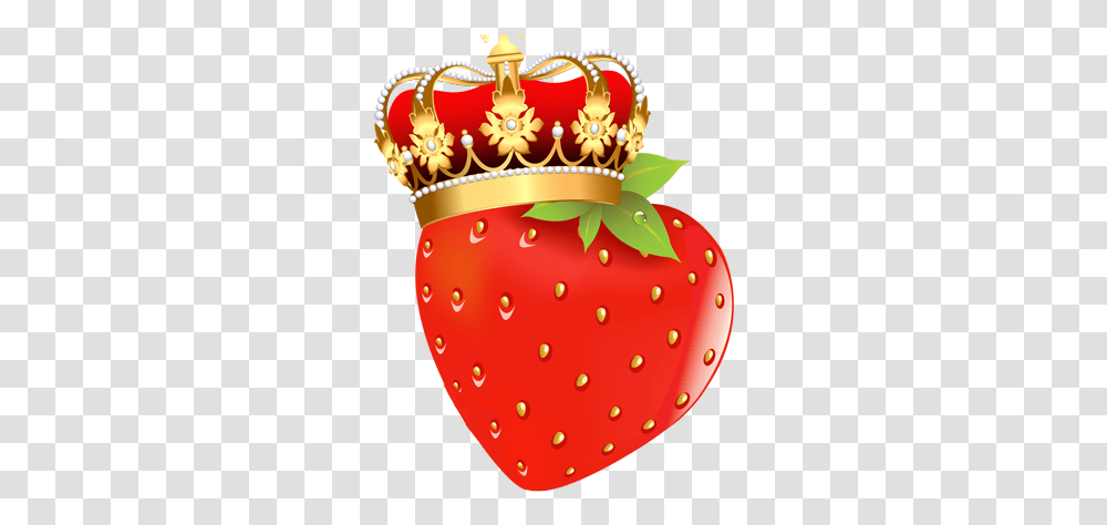 Yum Mm... Strawberries - Kids Growing Strong Strawberry Crown For Kids, Accessories, Accessory, Birthday Cake, Dessert Transparent Png