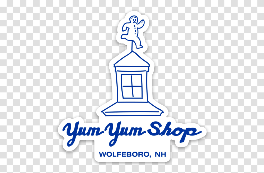 Yum Shop Cupola Sticker Clip Art, Logo, Symbol, Trademark, Text Transparent Png