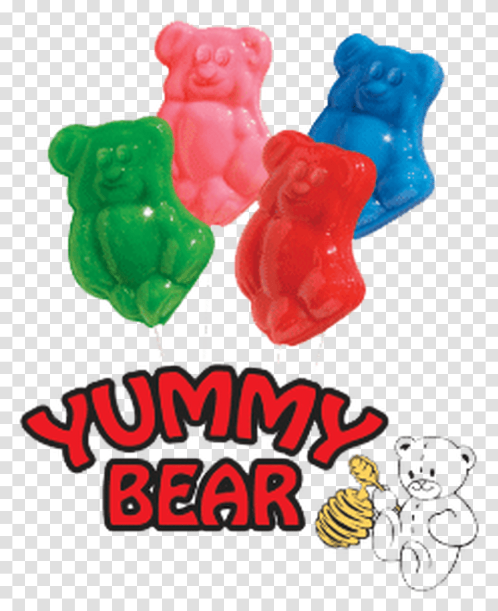 Yummy Bear Lollipops, Food, Candy, Sweets, Confectionery Transparent Png