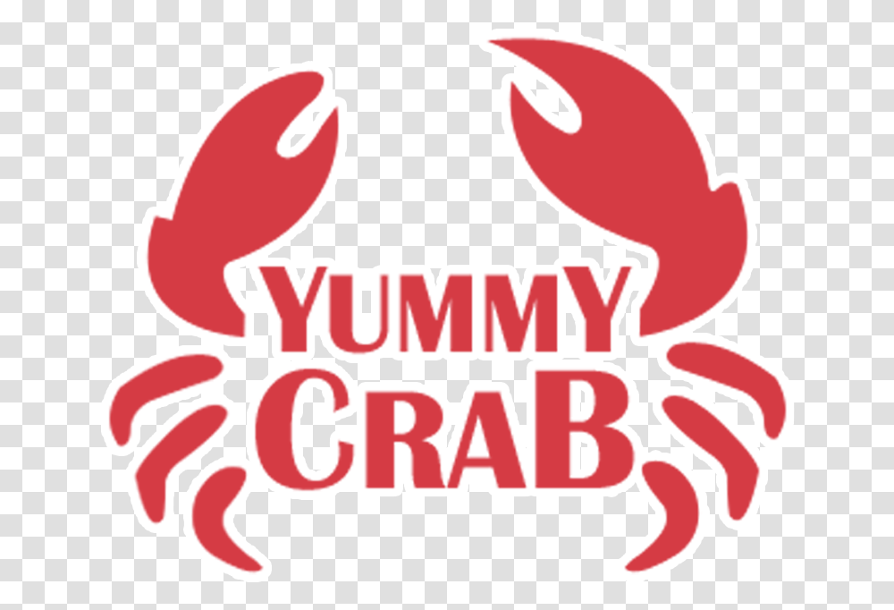 Yummy Crab Language, Label, Text, Food, Animal Transparent Png