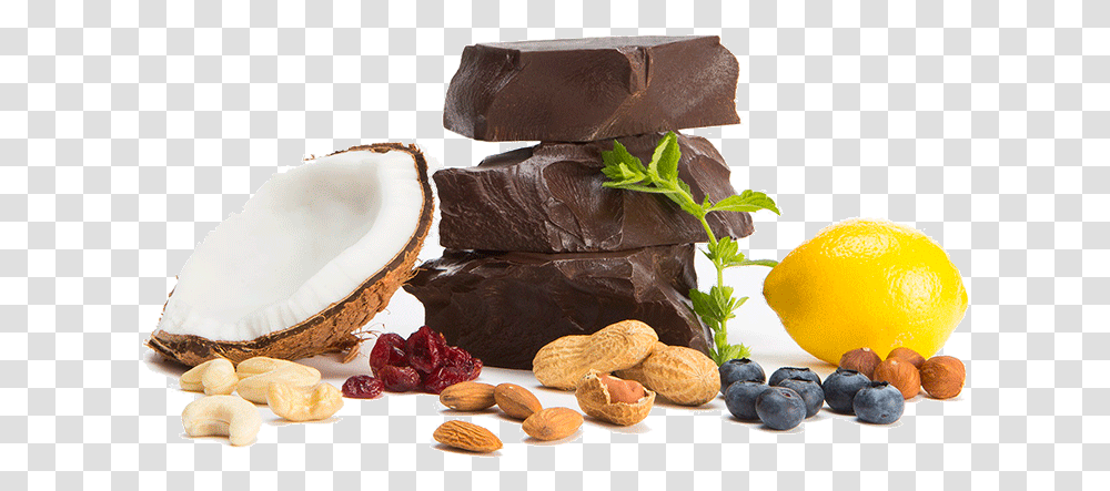 Yummy Ingredients Chocolate, Plant, Nut, Vegetable, Food Transparent Png