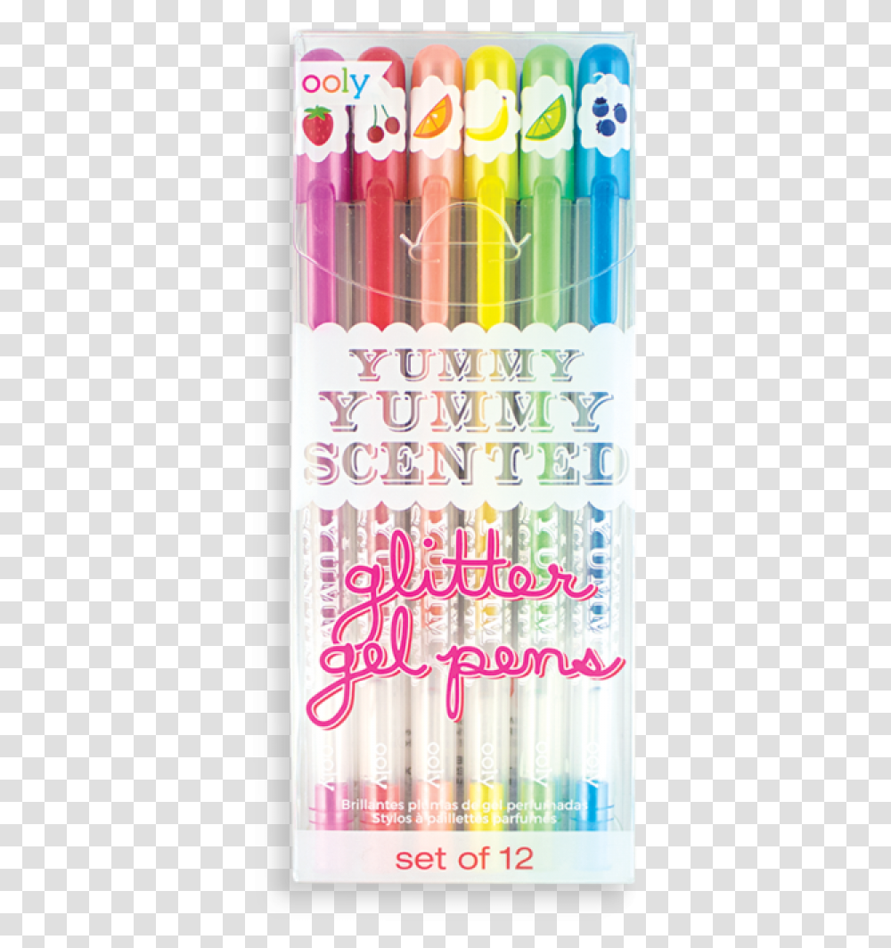Yummy Yummy Scented Glitter Gel Pens, Tin, Aluminium, Crayon Transparent Png