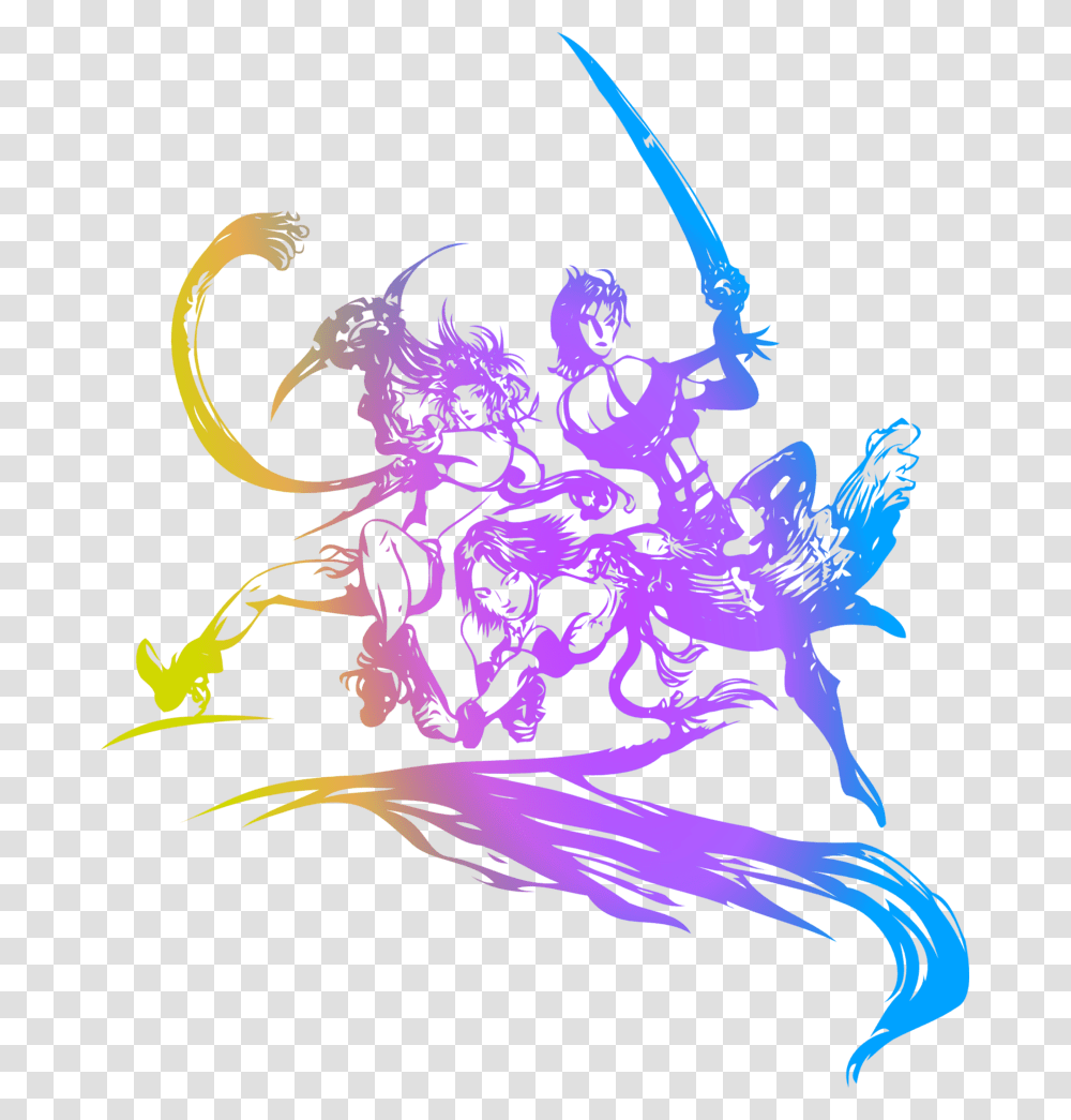 Yuna Rikka And Paine Logo Concept Art From Final Fantasy Final Fantasy X 2 Logo, Floral Design Transparent Png