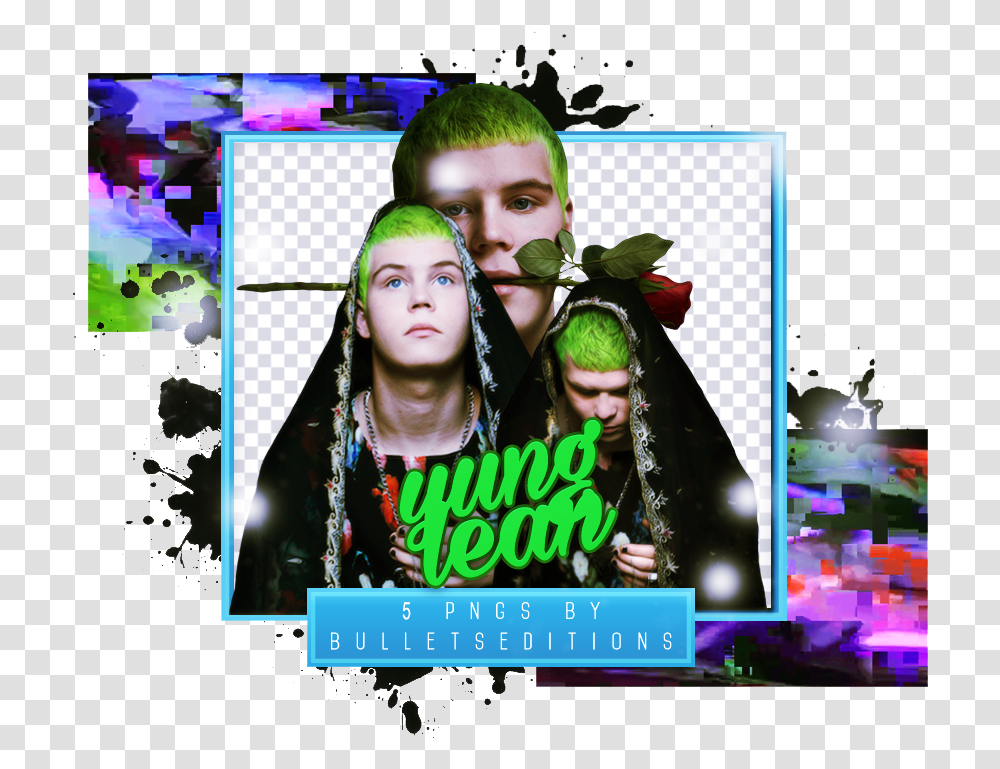 Yung Lean, Collage, Poster, Advertisement, Person Transparent Png