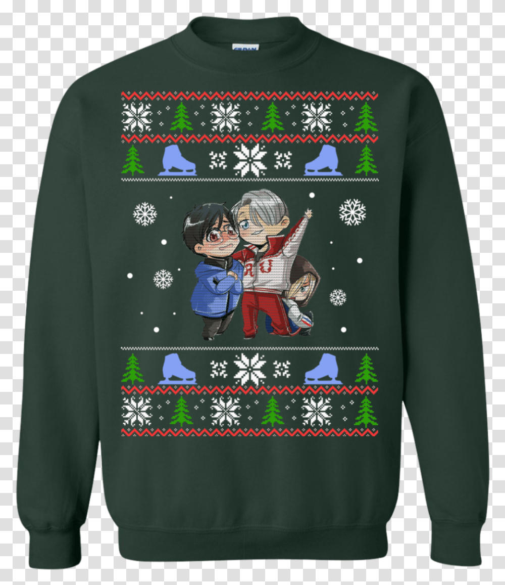 Yuri Bulbasaur Christmas Sweater, Clothing, Apparel, Sweatshirt, Sleeve Transparent Png