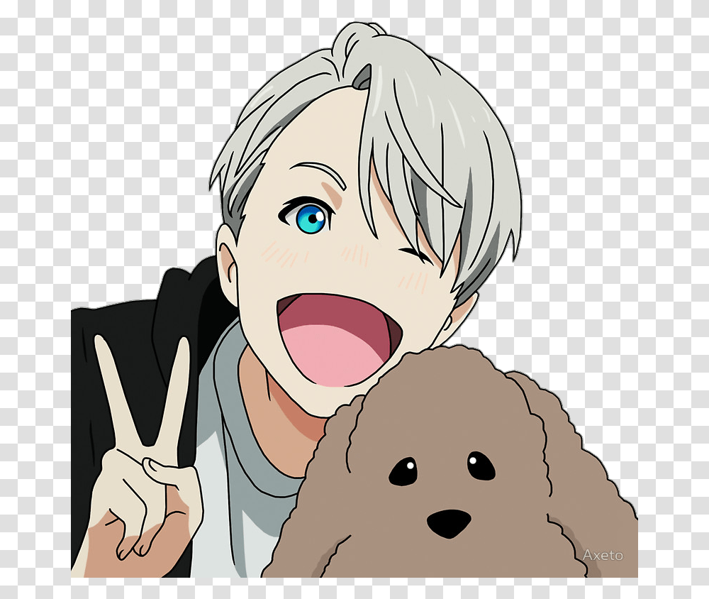 Yuri On Ice And Victor Nikiforov Image Victor's Dog Name Yuri On Ice, Person, Human, Doctor, Book Transparent Png