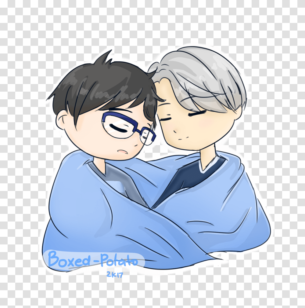 Yuri On Ice Sleepy, Hug, Person, Human, Book Transparent Png