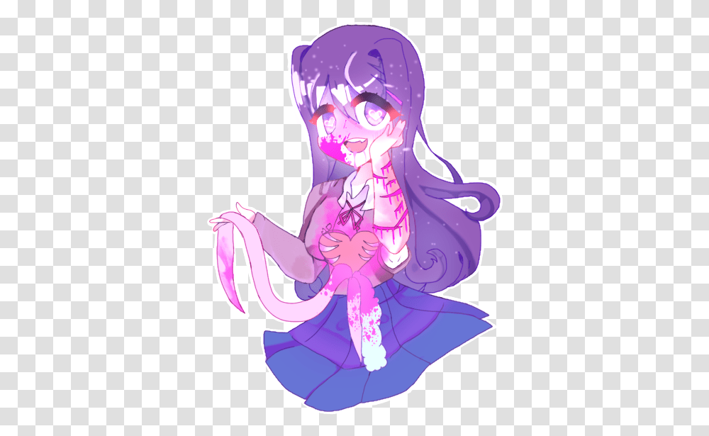 Yuris Bloody Heart Ddlc Yuri Bun, Purple, Graphics, Clothing, Flower Transparent Png