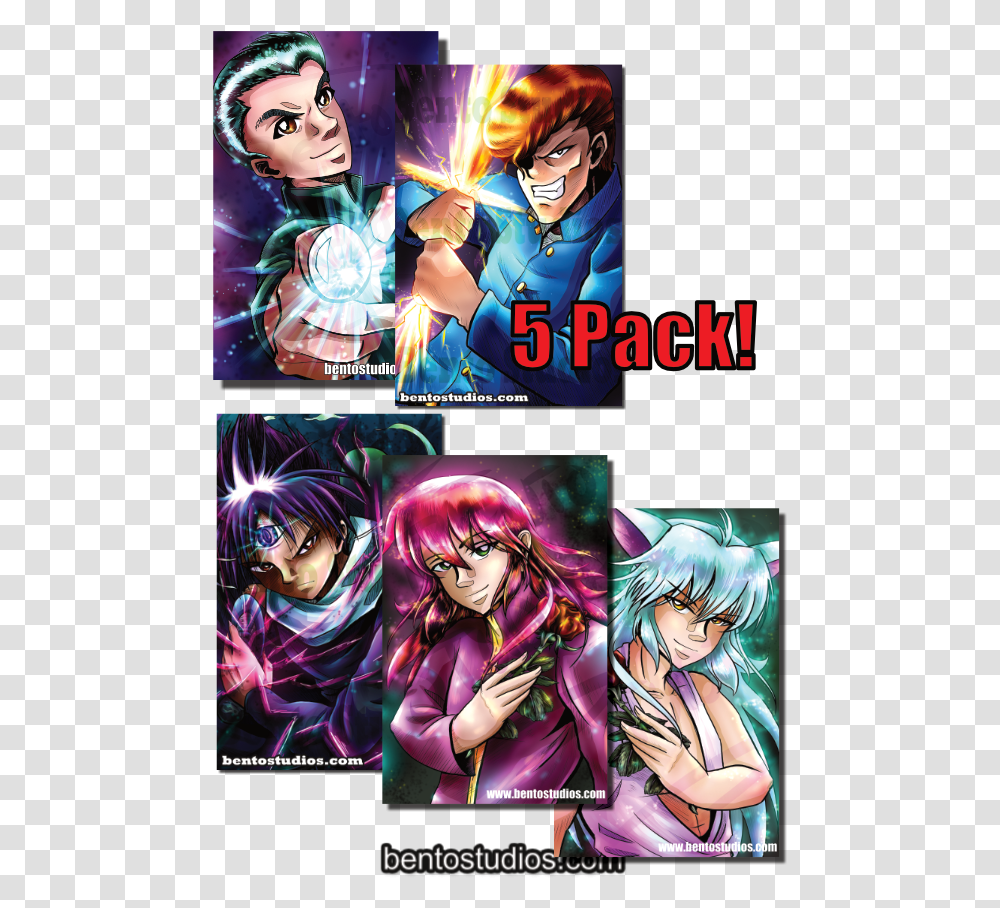 Yuyu Hakusho Collection, Manga, Comics, Book, Person Transparent Png