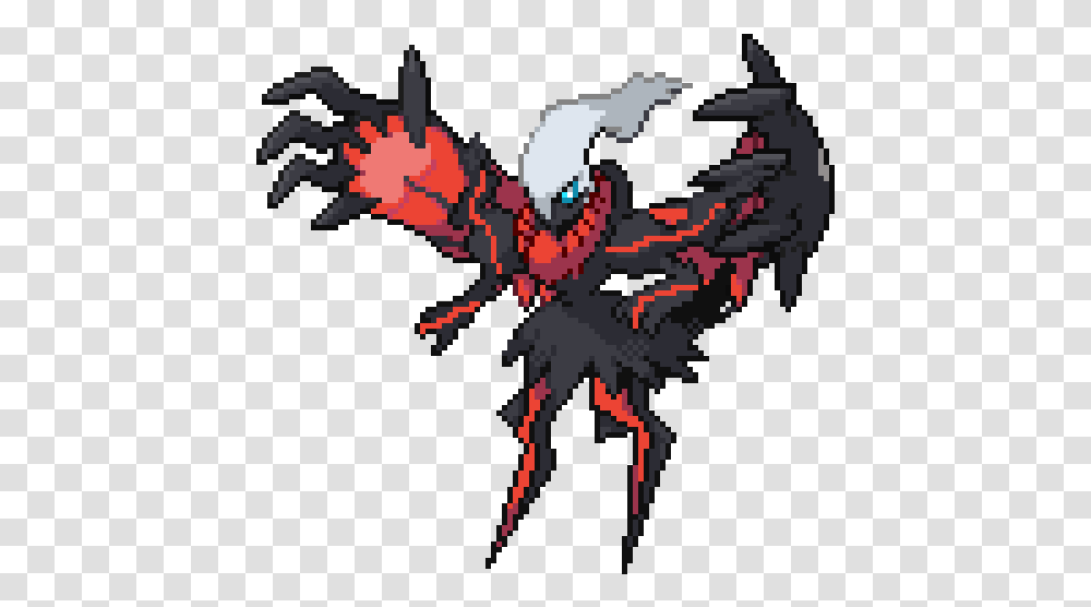 Yveltal Fusion Sprite Design By Pixel Art Pokemon Yveltal, Hook, Plant, Claw Transparent Png