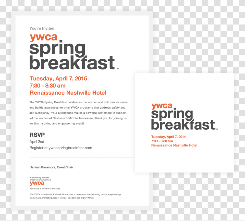 Yw Spring Breakfast Print Graphic Design, Poster, Advertisement, Flyer Transparent Png