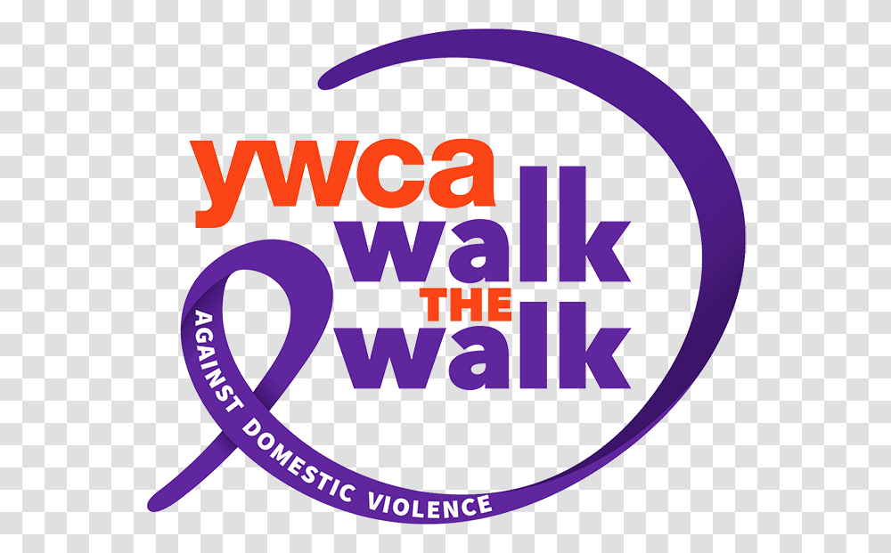 Ywca Walk The Walk Logo Circle, Label, Purple, Alphabet Transparent Png