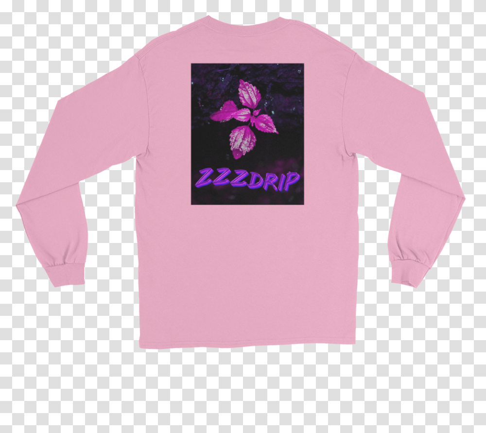 Zabyss Long Sleeve - Zzzdrip Bougainvillea, Clothing, Apparel, Sweatshirt, Sweater Transparent Png