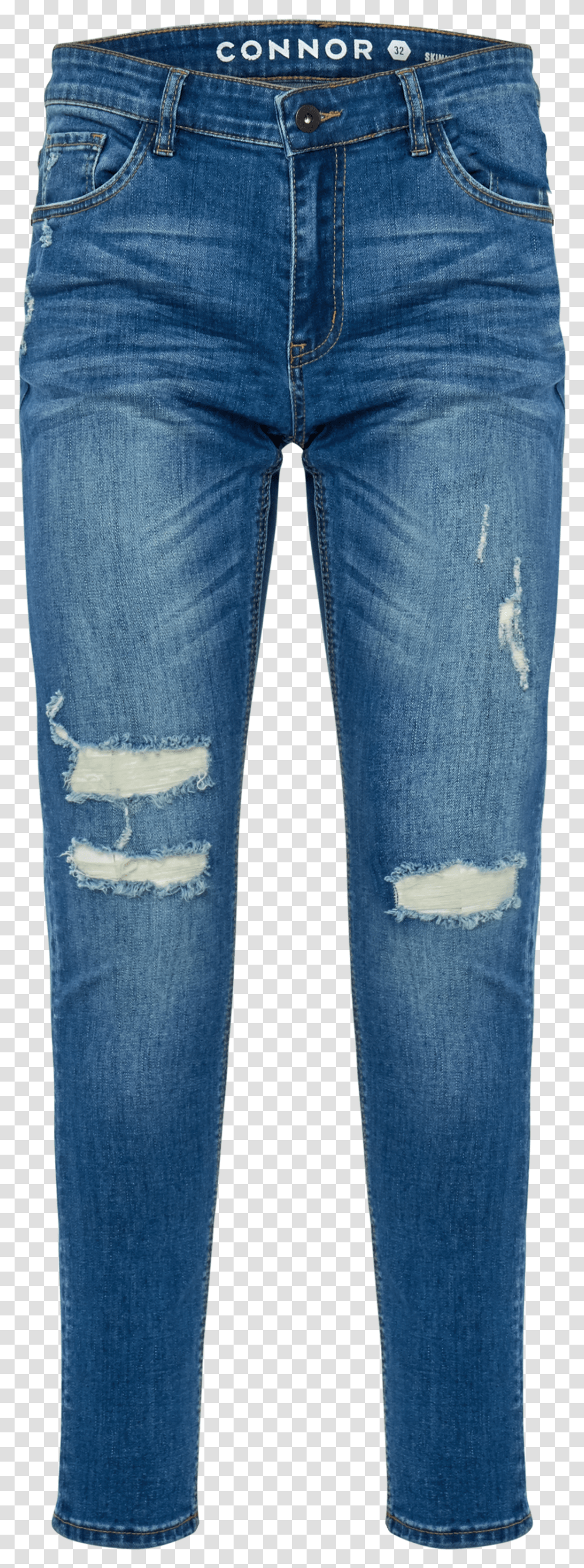 Zach Skinny Ripped Jean Blue Jeans Ripped Transparant Transparent Png