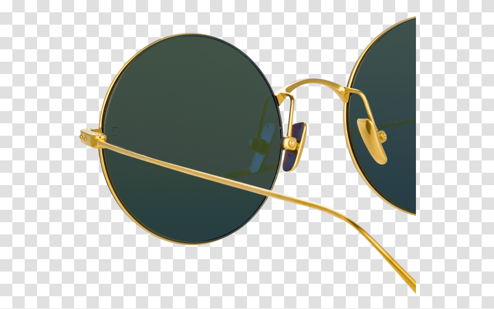 Zaha Round Sunglasses In Yellow Gold Circle, Accessories, Accessory, Goggles Transparent Png