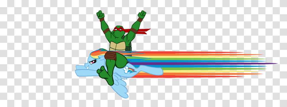 Zakniteh Crossover Rainbow Dash Raphael Safe Teenage My Little Pony And Teenage Mutant Ninja Turtle, Elf, Sport Transparent Png