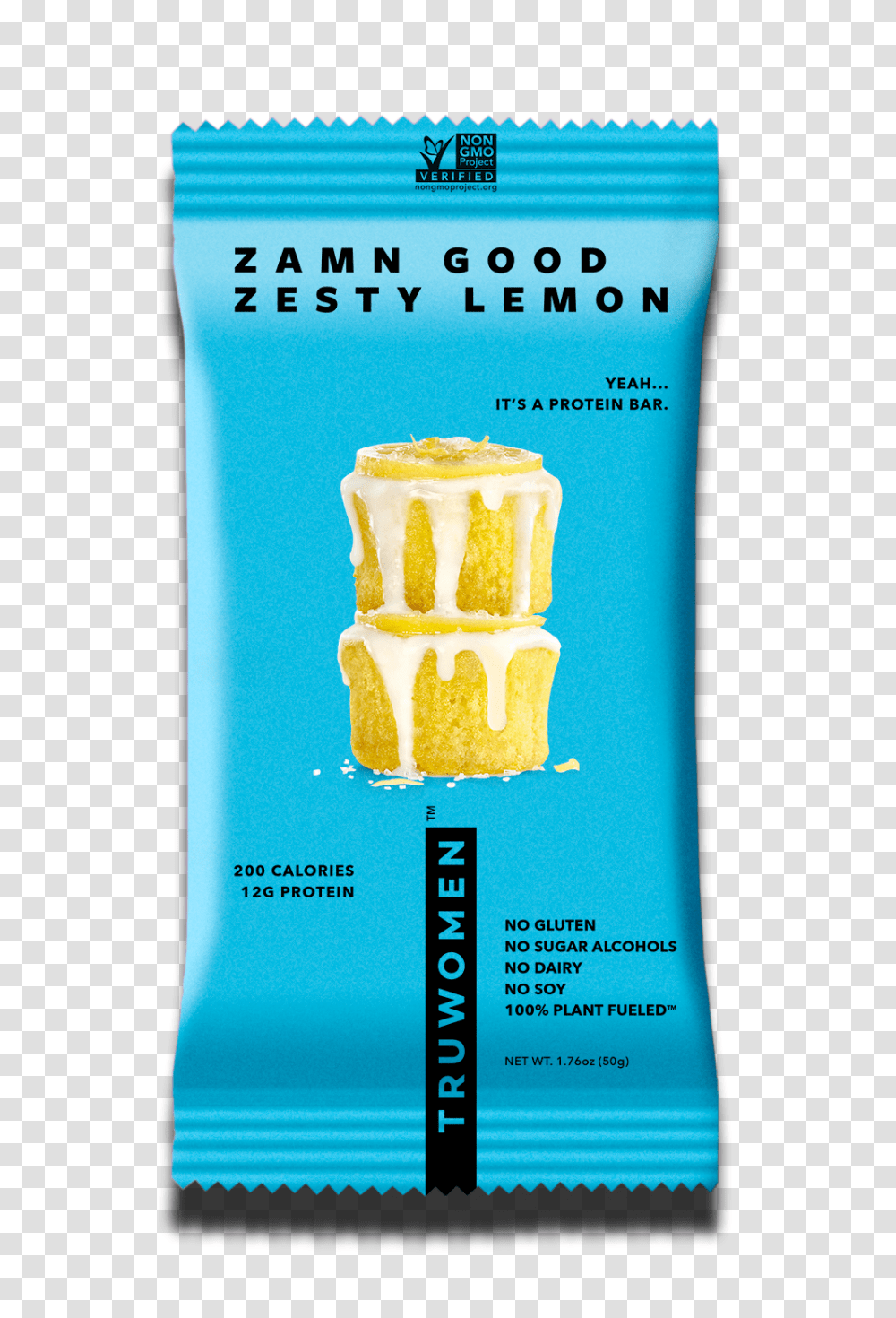 Zamn Good Zesty Lemon Tru Women Nutrition And Protein Bar, Flyer, Poster, Paper, Advertisement Transparent Png