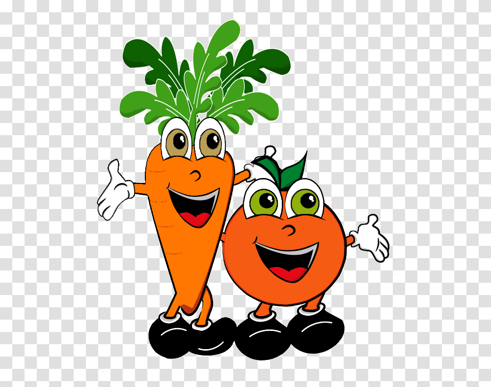 Zanahoria Y Naranja Animada, Plant, Vegetable, Food Transparent Png