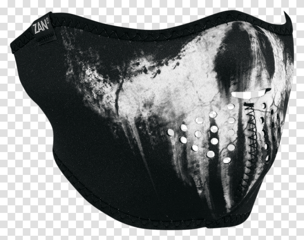 Zanheadgear Neoprene Half Face Mask Skull Ghost, Pottery, Jar, Vase Transparent Png