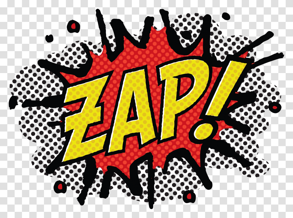 Zap Batman Message Cartoon Illustration, Doodle, Drawing, Paper Transparent Png