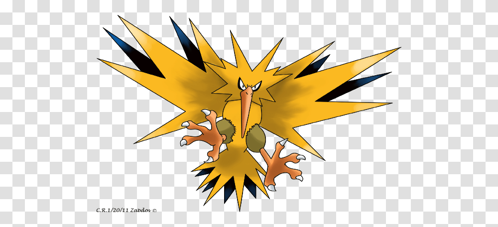 Zapdos Is One Of The Three Winged Mirages Along With Articuno, Plant, Airplane, Aircraft Transparent Png