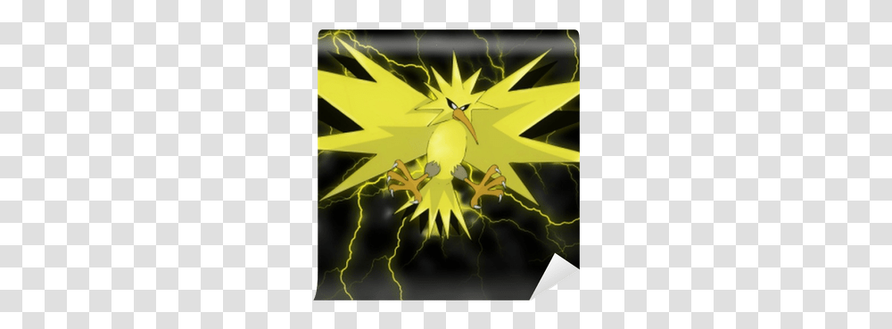 Zapdos Wall Mural • Pixers We Live To Change Pokemon Zapdos, Leaf, Plant, Bird, Animal Transparent Png