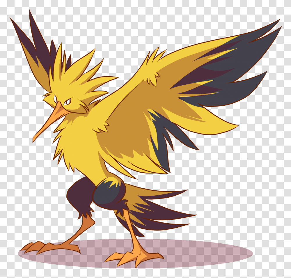 Zapdos Weasyl Molres Pokemon, Animal, Bird, Eagle, Flying Transparent Png