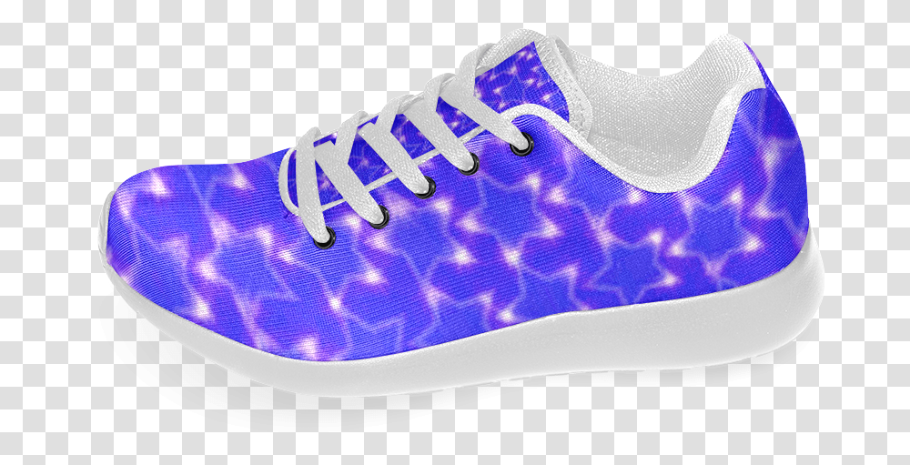 Zappy Blue Sparkling Stars Womens Running Shoes Running Shoe, Footwear, Apparel, Sneaker Transparent Png