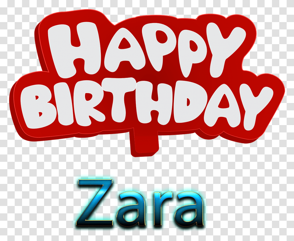 Zara Happy Birthday Vector Cake Name Happy Birthday Pihu, Alphabet, Number Transparent Png