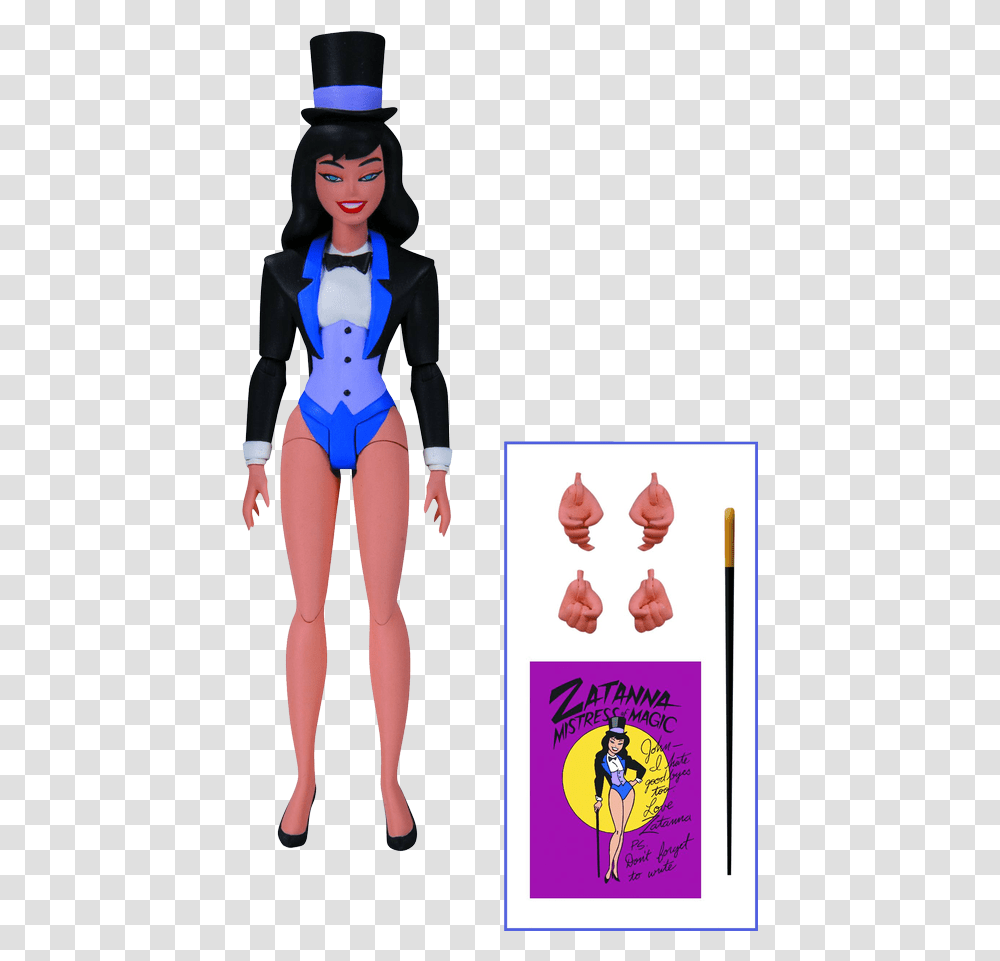 Zatanna Action Figure Batman Animated Figure Zatanna, Person, Human, Figurine, Clothing Transparent Png