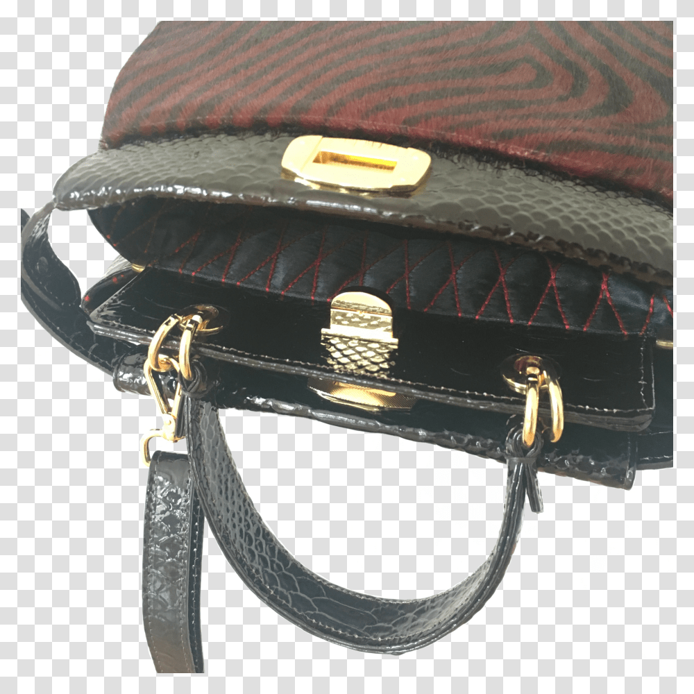 Zebra Animal Print Black Leather Bag Handbag Transparent Png