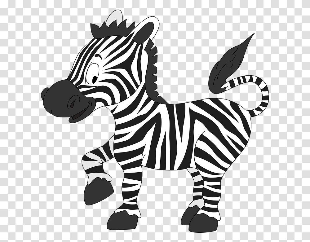 Zebra Animals Cute Free Vector Graphic On Pixabay Black And White Zebra, Wildlife, Mammal, Stencil, Person Transparent Png