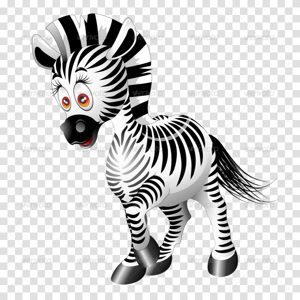 Zebra Cartoon Cartoon Wild Animal, Wildlife, Mammal, Performer, Tarmac Transparent Png