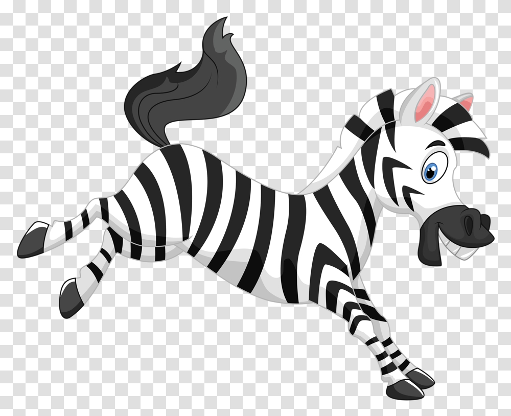 Zebra Cartoon Zebra Cartoon, Wildlife, Mammal, Animal, Stencil Transparent Png