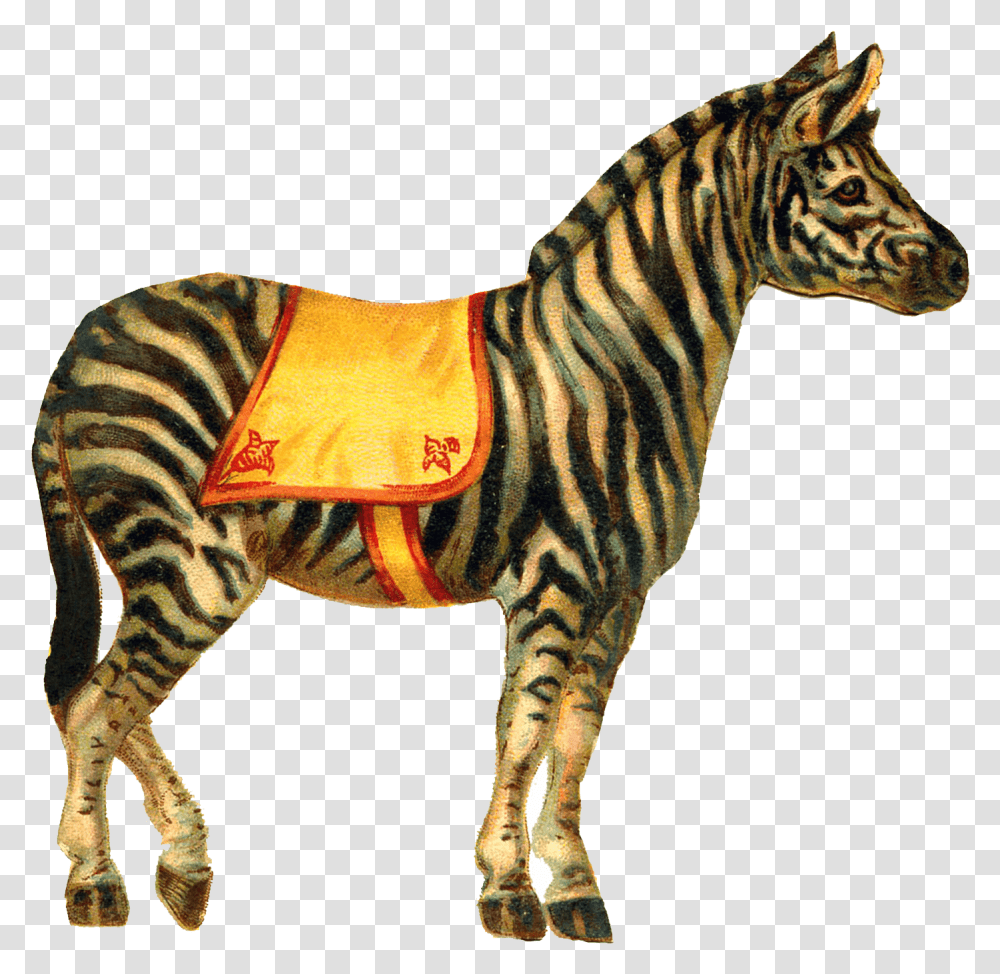 Zebra Circus Clipart Vintage Circus Animals, Wildlife, Mammal, Giraffe Transparent Png
