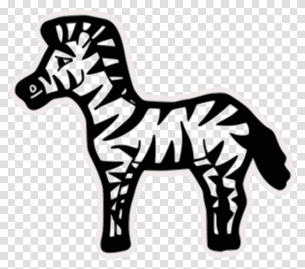 Zebra Clipart Big, Mammal, Animal, Stencil Transparent Png