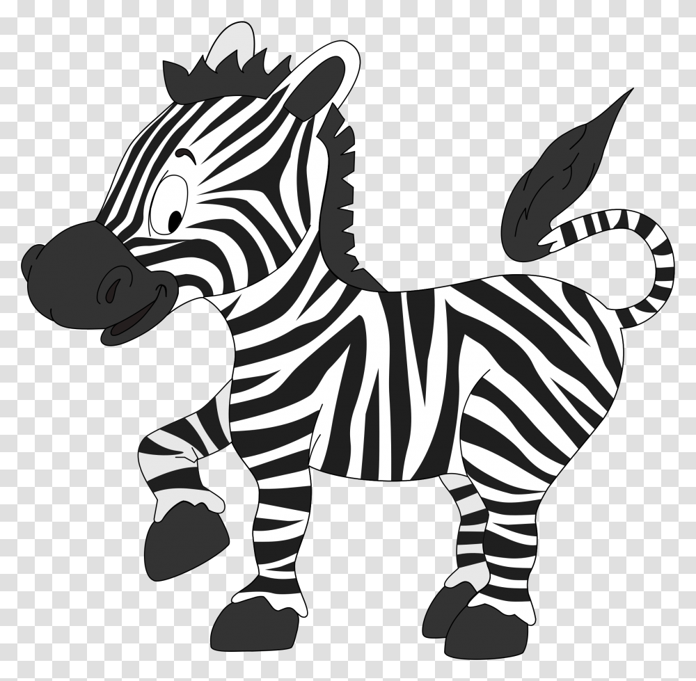 Zebra Clipart Download Zebra Clipart Black And White, Wildlife, Mammal, Animal, Person Transparent Png