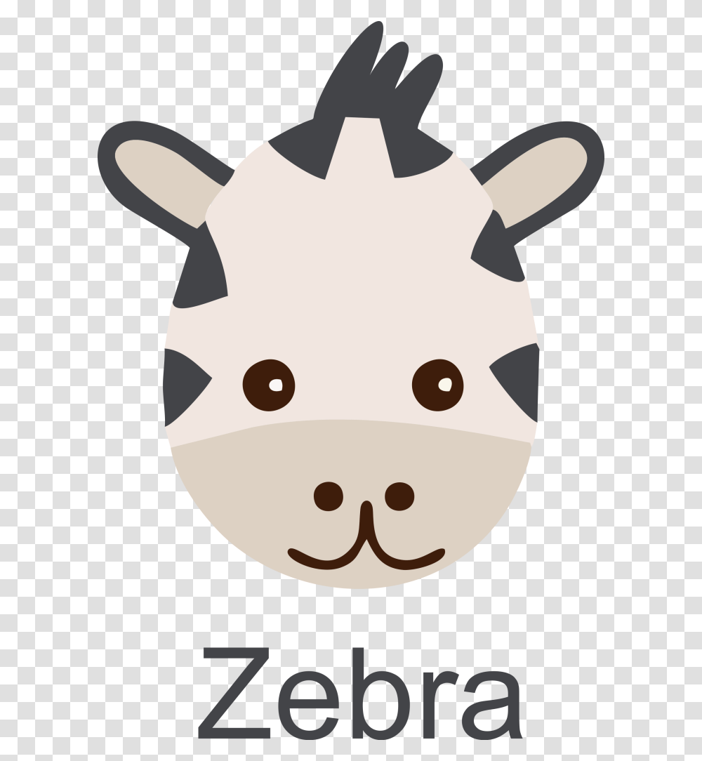 Zebra Face Image Icon Zoo Animals Easy Clipart, Mammal, Piggy Bank, Mouse, Computer Transparent Png