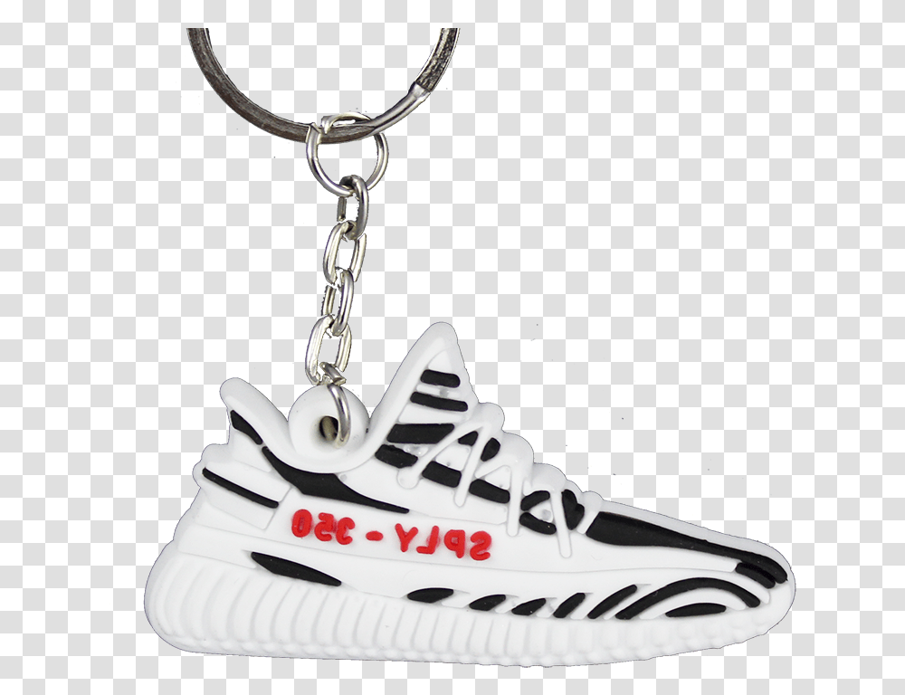 Zebra Keychain Yeezy Download, Apparel, Pendant, Shoe Transparent Png