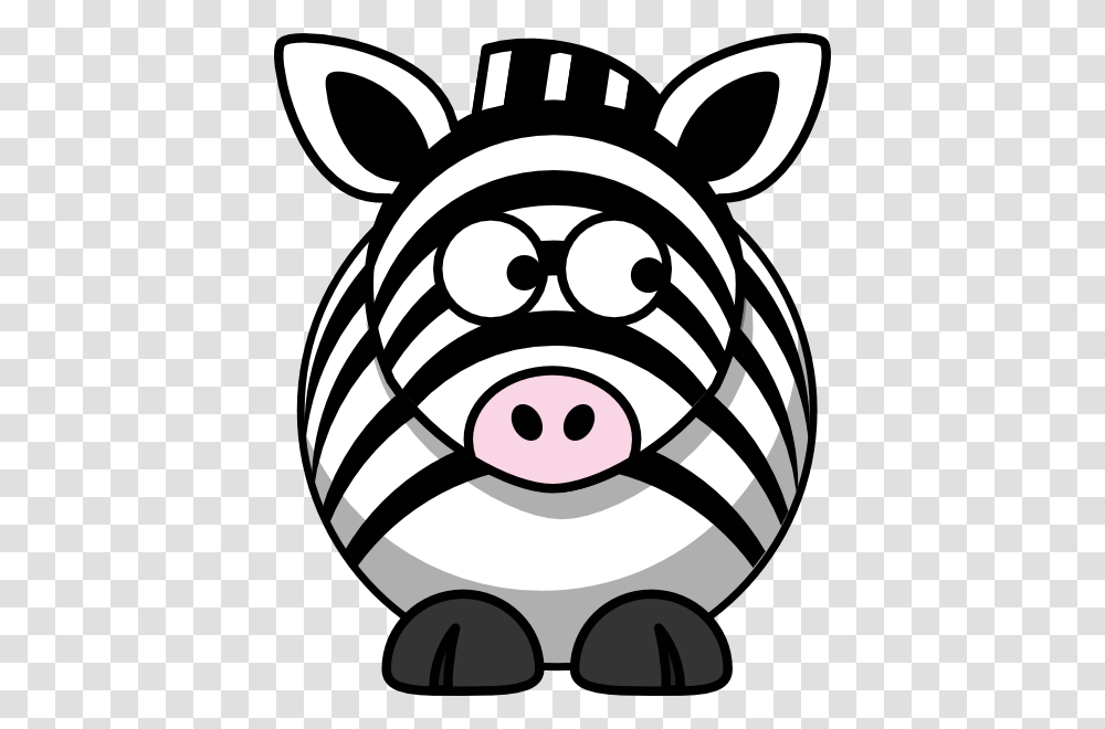 Zebra Looking Right Clip Art, Stencil, Pig, Mammal, Animal Transparent Png