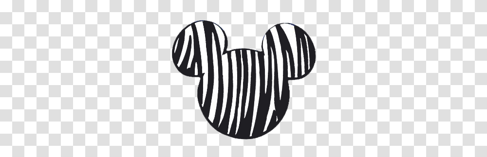 Zebra Print Mickey Ears Disney I Love Mickey Ears, Label, Plant, Rug Transparent Png