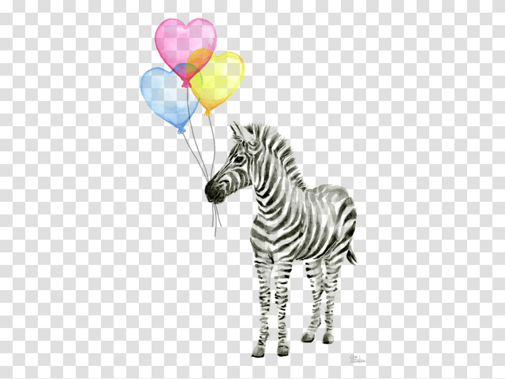 Zebra Watercolor, Wildlife, Mammal, Animal, Ball Transparent Png